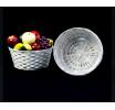 10  bamboo bowl white bo740 1w handles bowls trays