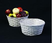 10  bamboo bowl white bo740 1w handles bowls trays