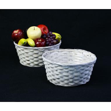 10  bamboo bowl white bo740 1w handles bowls trays