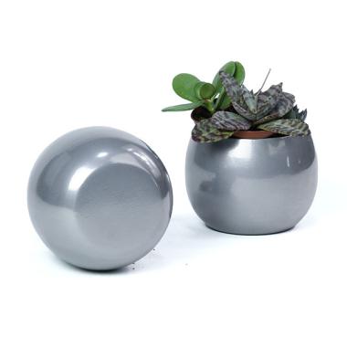 solid iron bubble bowl silver finish by203 1 wholesale metal containers