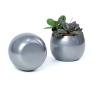 solid iron bubble bowl silver finish by203 1 wholesale metal containers