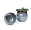 solid iron bubble bowl silver finish by203 1 wholesale metal containers