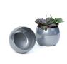 solid iron bubble bowl silver finish by203 1 wholesale metal containers