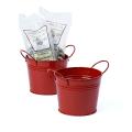 5  tin pot red by03 1r wholesale metal containers pails pots