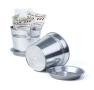 6  tin pot saucer galvanized by206 1 wholesale covers