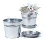 6  tin pot saucer galvanized by206 1 wholesale covers