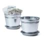 8  tin pot saucer galvanized by208 1 wholesale covers
