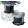 8  tin pot saucer vintage finish chalkboard by208 1vinch wholesale