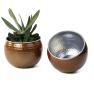 hammered solid iron bubble bowl copper by203 1cop wholesale metal containers