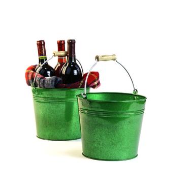 85  metal pail translucent green by09 1tgr wholesale containers pails pots