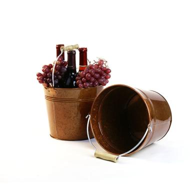 85  metal pail translucent copper by09 1tcop wholesale containers pails pots