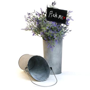 metal wall pocket pail vintage finish by57 1vin wholesale containers french