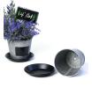 tin pot saucer vintage finish chalkboard by204 1vinch wholesale metal