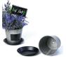 tin pot saucer vintage finish chalkboard by204 1vinch wholesale metal