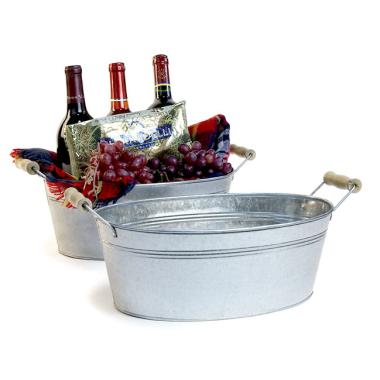 13  galvanized oval tub by13 1 wholesale metal containers tubs 13