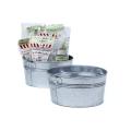 8  round tub galvanized by18 1 wholesale metal containers
