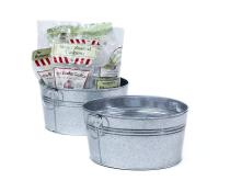 8  round tub galvanized by18 1 wholesale metal containers