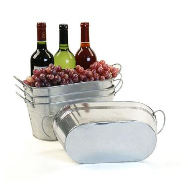 12  galvanized oval tub by14 1 wholesale metal containers tubs 9