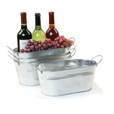 12  galvanized oval tub by14 1 wholesale metal containers tubs 9