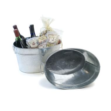 14  oval deep tub galvanized by24 1 wholesale metal containers