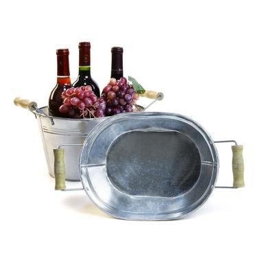 galvanized oval tub 10  by20 1 wholesale metal containers tubs 9