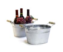 galvanized oval tub 10  by20 1 wholesale metal containers tubs 9