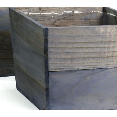 sq top wooden planter farmhouse blue pd480 1 handles bowls