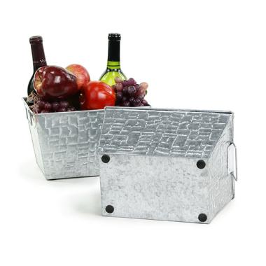 tin window box tray acid wash finish ty71 1 wholesale metal containers