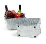 tin window box tray acid wash finish ty71 1 wholesale metal containers
