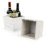 wood square pot deep white pd475 1w handles bowls trays