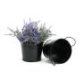 5  tin pot painted black by03 1blk wholesale metal containers pails