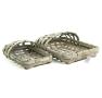 woodchip wall basket decor grey wash s2 wd340 2 wholesale baskets