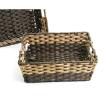 woven tray rectangle naturalbrown tp40 1nat handles bowls trays