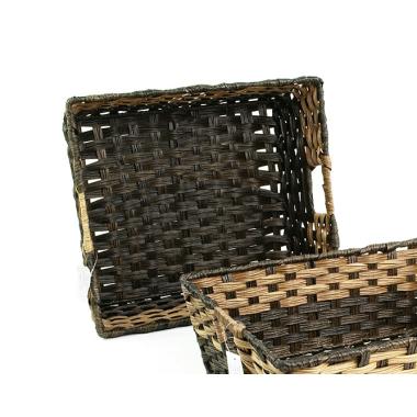 woven tray rectangle naturalbrown tp40 1nat handles bowls trays