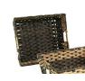 woven tray rectangle naturalbrown tp40 1nat handles bowls trays