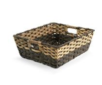 woven tray rectangle naturalbrown tp40 1nat handles bowls trays
