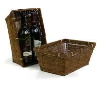 12 Inch Stained Bamboo Rectangle Tray