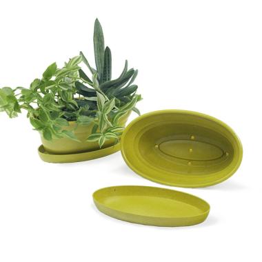 975  oval biodegradable tray yellow pe05 1y handles bowls