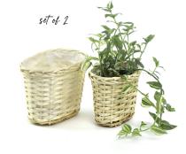 willow oval deep tray set 2 pw23 handles