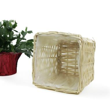 willow square top deep tray sewn lining pw67 1lg