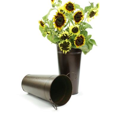 french bucket powder coated brown by886 1br wholesale metal containers market