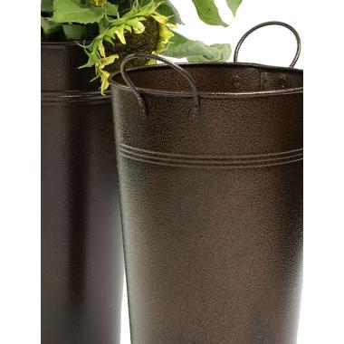 french bucket powder coated brown by886 1br wholesale metal containers market