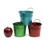 5  tin pot translucent green by03 1tgr wholesale metal containers pails