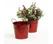 65  tin pot translucent red by08 1tr wholesale metal containers pails pots