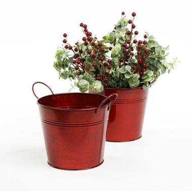65  tin pot translucent red by08 1tr wholesale metal containers pails pots