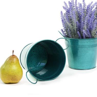 5  tin pot translucent teal by03 1ttl wholesale metal containers pails