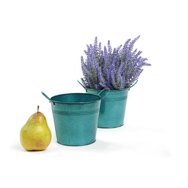 5  tin pot translucent teal by03 1ttl wholesale metal containers pails