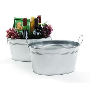 12  galvanized oval deep tub by29 1 wholesale metal containers