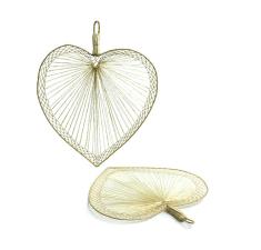 twine heart fan xx80 1 wholesale craft items wall baskets