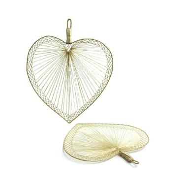 twine heart fan xx80 1 wholesale craft items wall baskets